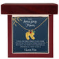 To My Amazing Mom | Custom Birthstone Baby Foot Necklace