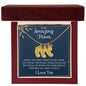 To My Amazing Mom | Custom Birthstone Baby Foot Necklace