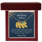 To My Amazing Mom | Custom Birthstone Baby Foot Necklace