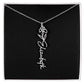 Flower Name Necklace For Her