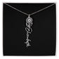 Flower Name Necklace For Her