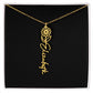 Flower Name Necklace For Her