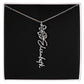 Flower Name Necklace For Her
