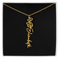 Flower Name Necklace For Her