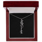 Flower Name Necklace For Her