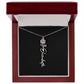 Flower Name Necklace For Her