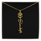 Flower Name Necklace For Her