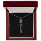 Flower Name Necklace For Her