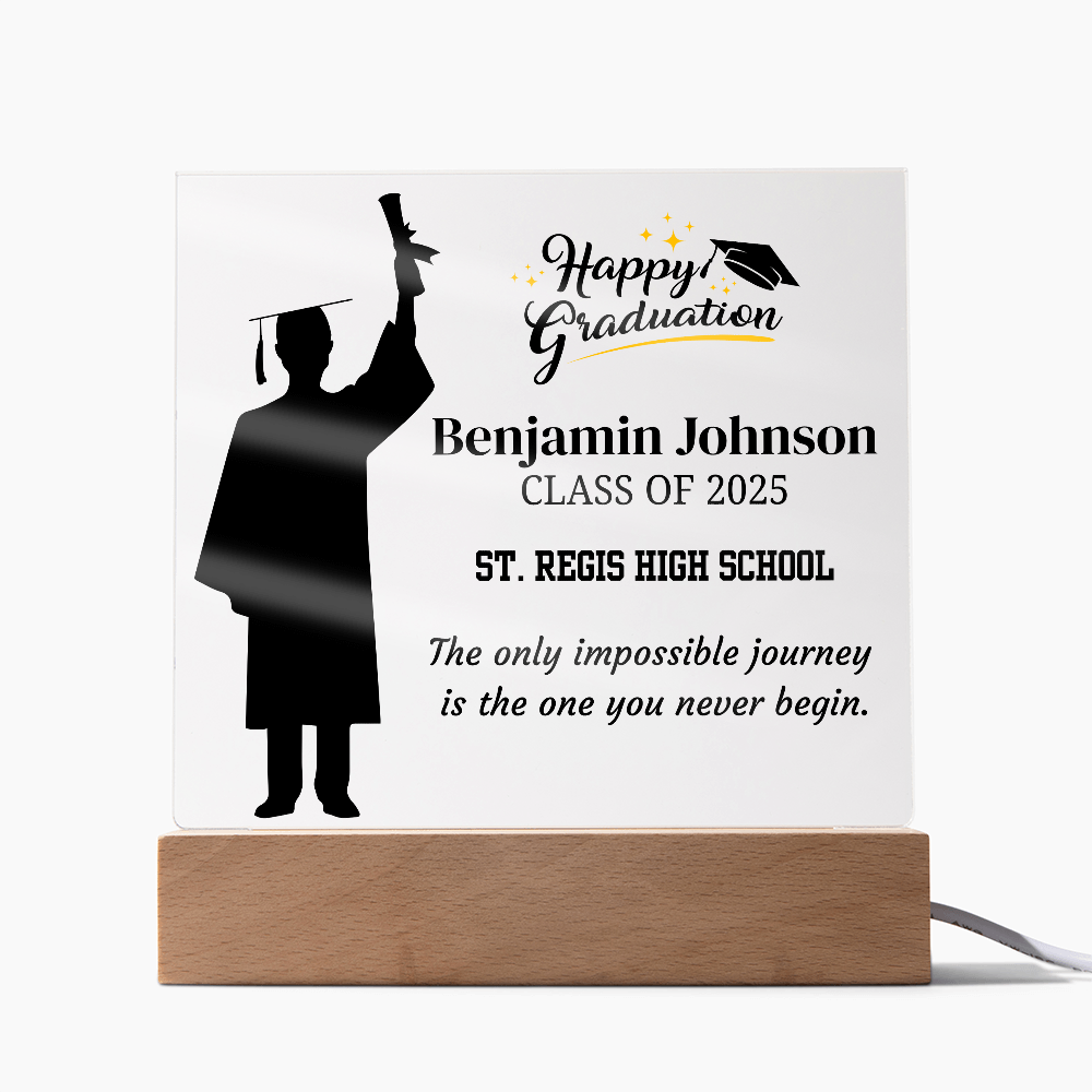 Custom Class of 2025 Graduation Plaque