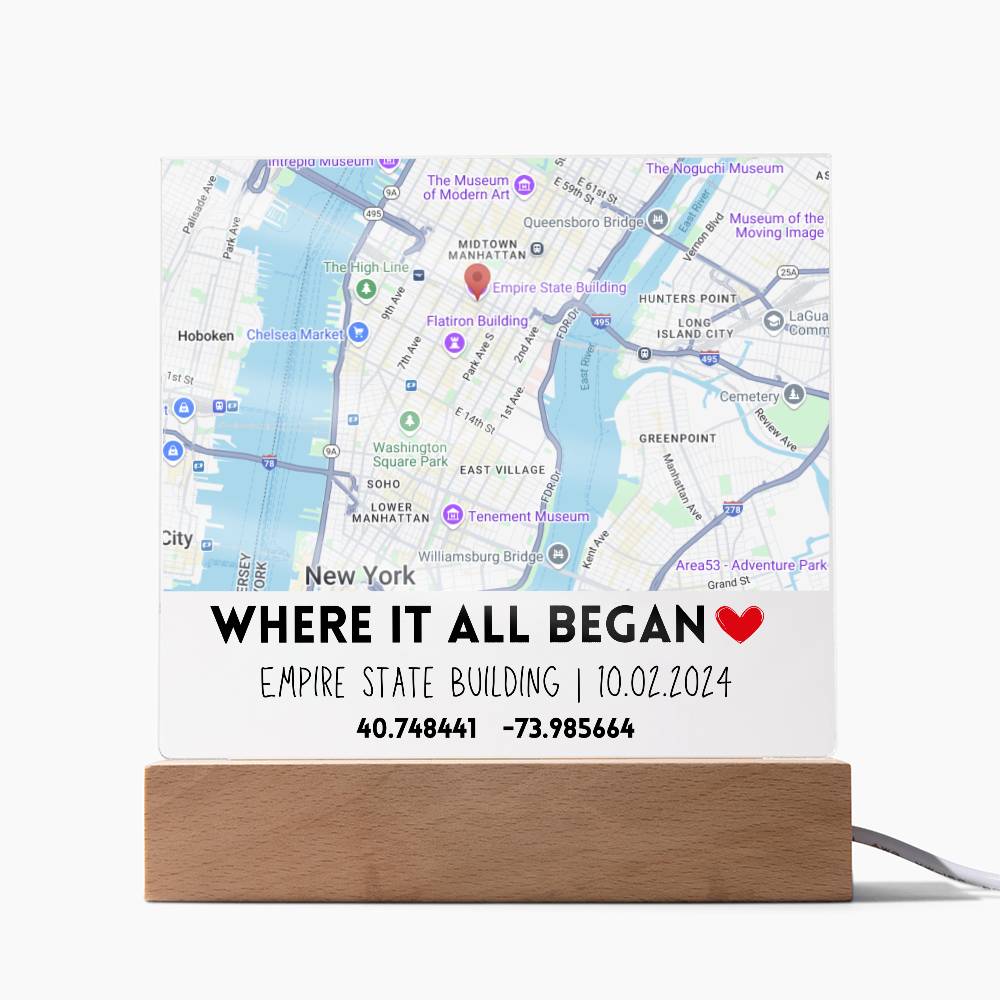 Where it All Began Custom Map Square