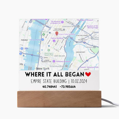 Where it All Began Custom Map Square