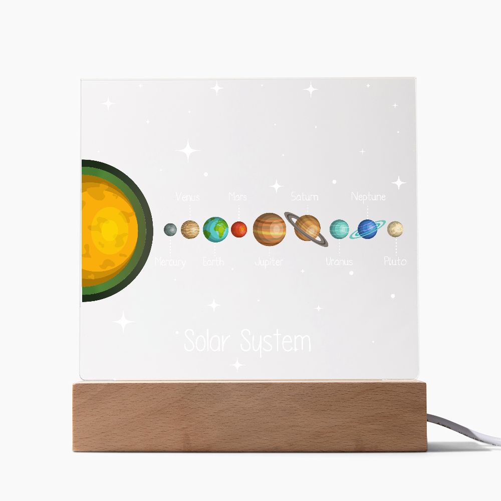 Solar System Acrylic Plaque