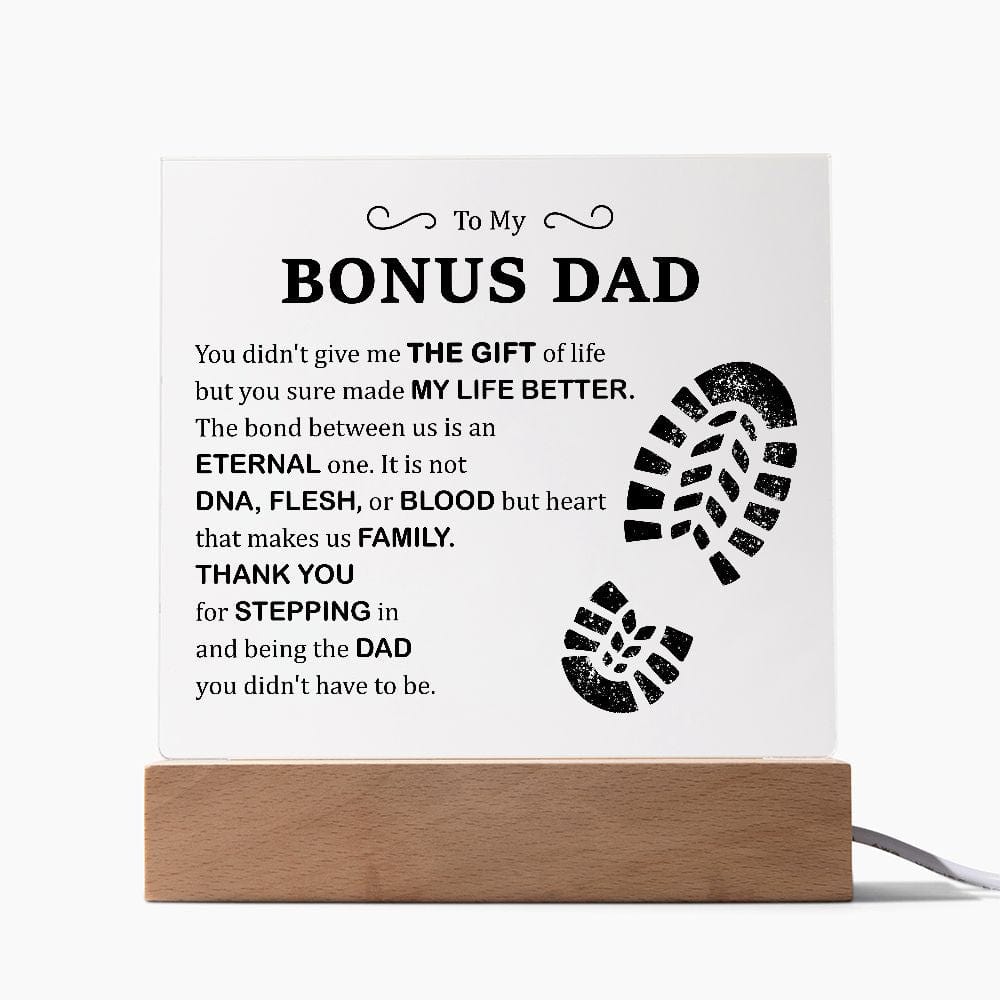 To My Bonus Dad | Acrylic Plaque