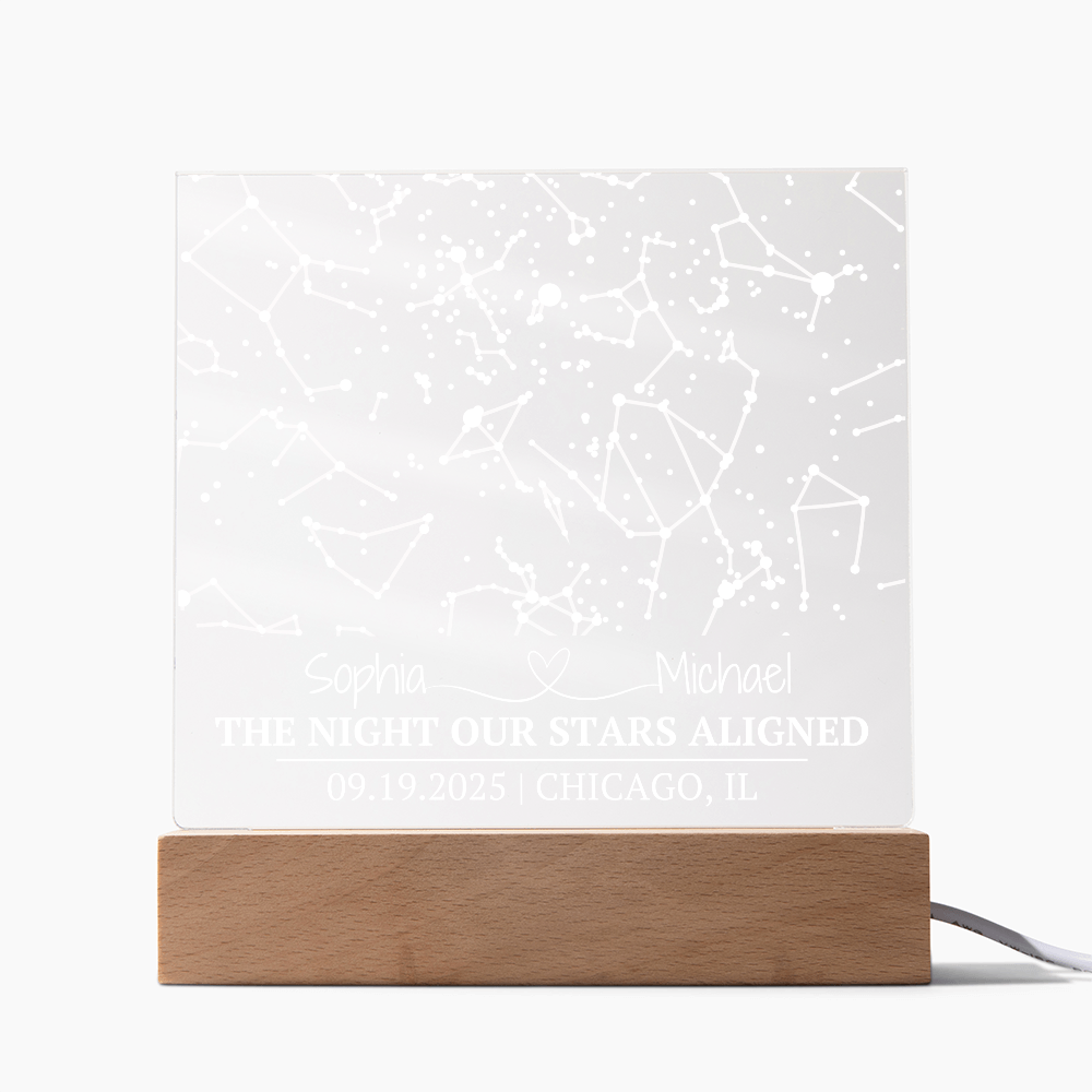 The Night Our Stars Aligned Custom Square Acrylic