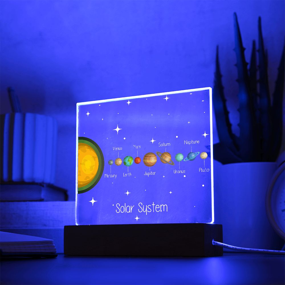 Solar System Acrylic Plaque