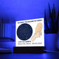 Celestial Night Sky Acrylic Plaque Waterville Maine