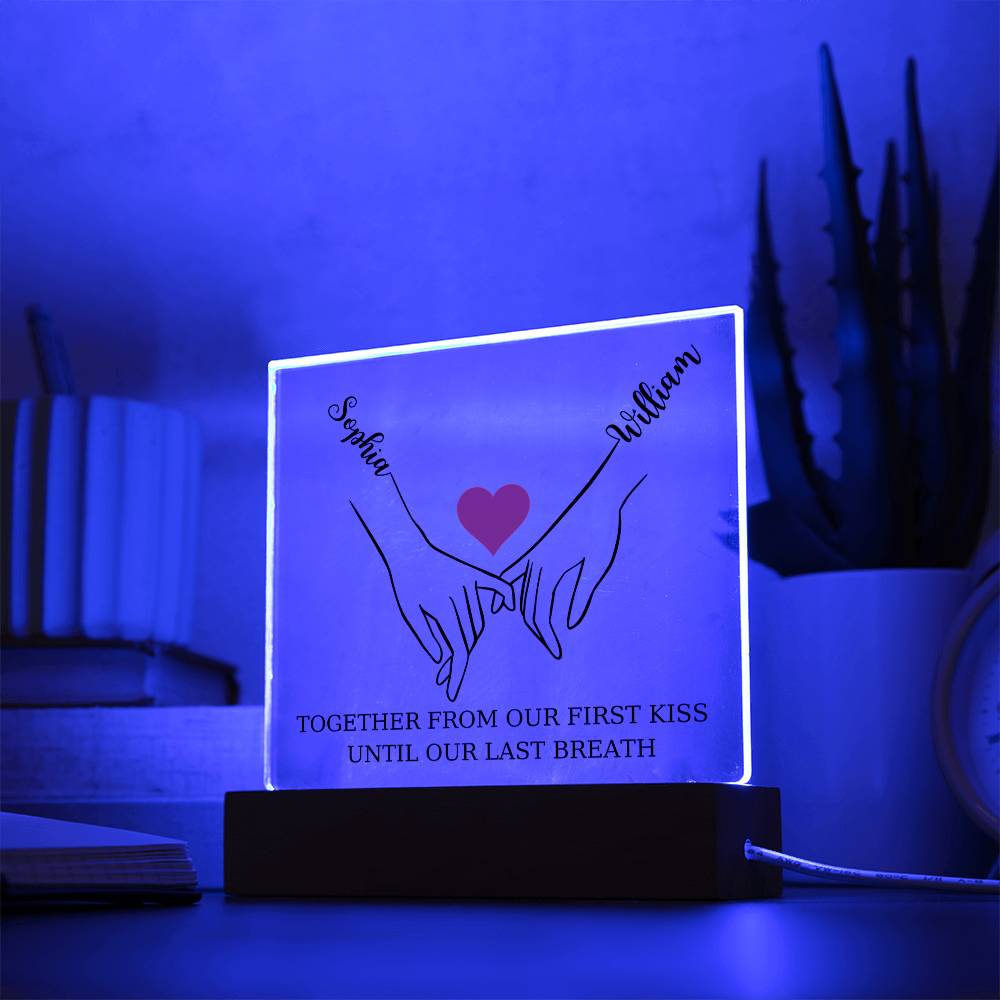 Pinky Promise Square Acrylic Plaque