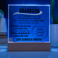 To My Grandson Acrylic LED Light Plaque
