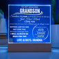 To My Amazing Grandson Acrylic Plaque for Him, Gift From Grandma