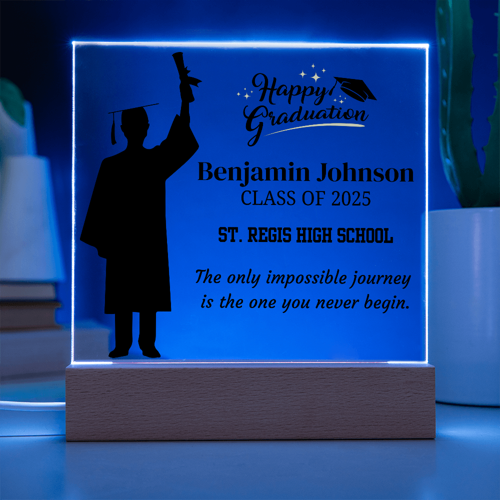 Custom Class of 2025 Graduation Plaque