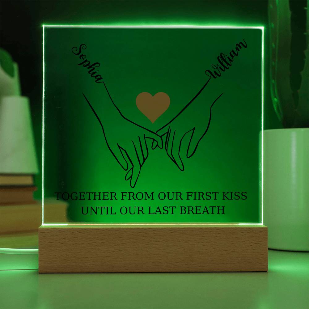 Pinky Promise Square Acrylic Plaque