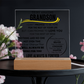 To My Grandson Acrylic LED Light Plaque