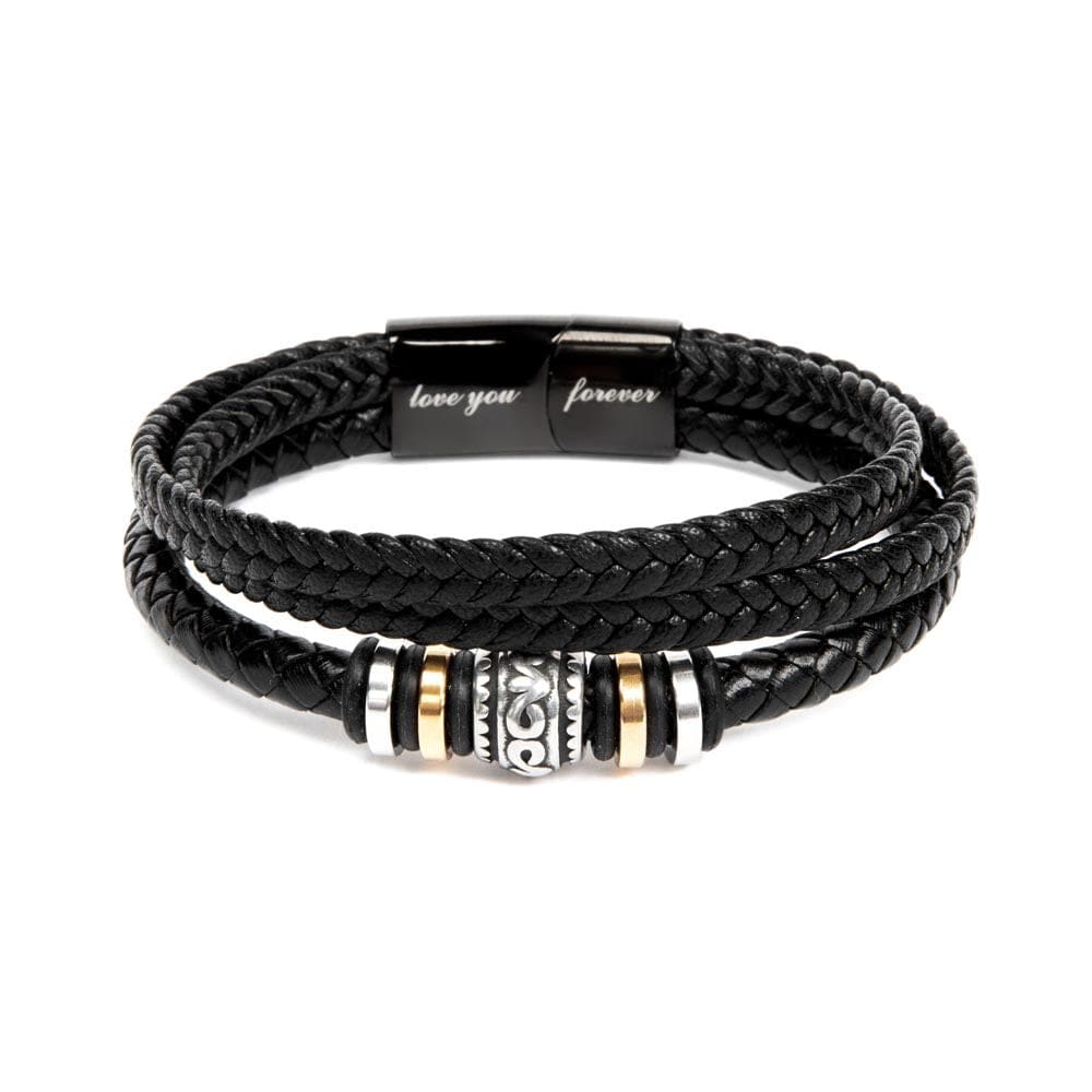 Best Father Ever Bracelet for Dad | Engraved Bracelet For Father