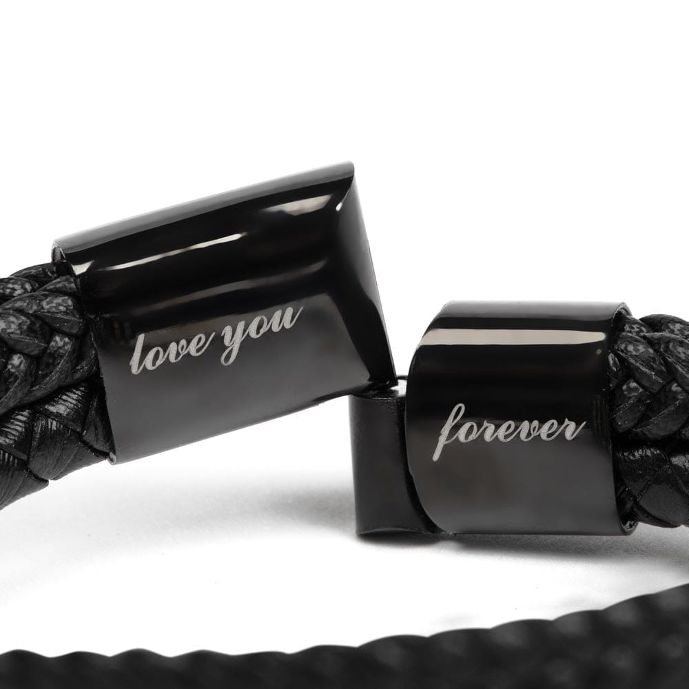 Best Father Ever Bracelet for Dad | Engraved Bracelet For Father