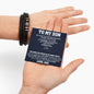 To My Son Engraved Bracelet From Dad