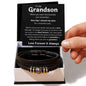To My Grandson Bracelet For Him, Personal Engraving