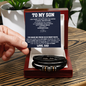 To My Son Engraved Bracelet From Dad