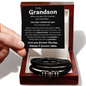 To My Grandson Bracelet Custom Abba