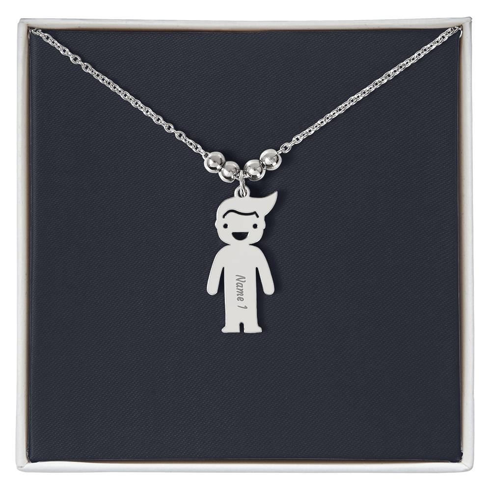 Kids Charm Necklace, Boy Girl Personalized Charm Necklace