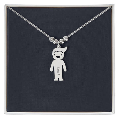 Kids Charm Necklace, Boy Girl Personalized Charm Necklace