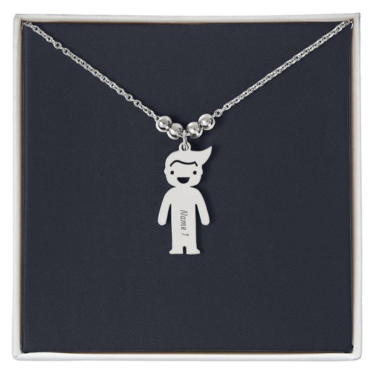 Kids Charm Necklace, Boy Girl Personalized Charm Necklace