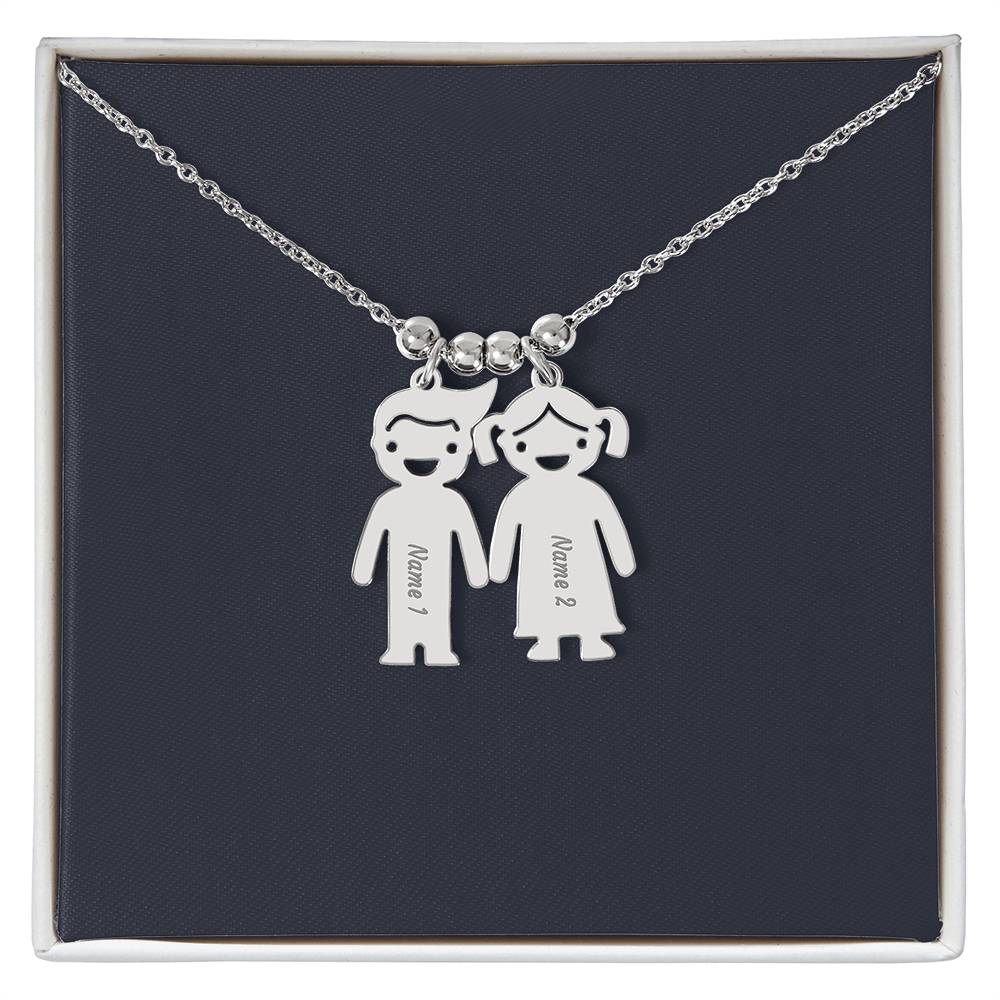 Kids Charm Necklace, Boy Girl Personalized Charm Necklace