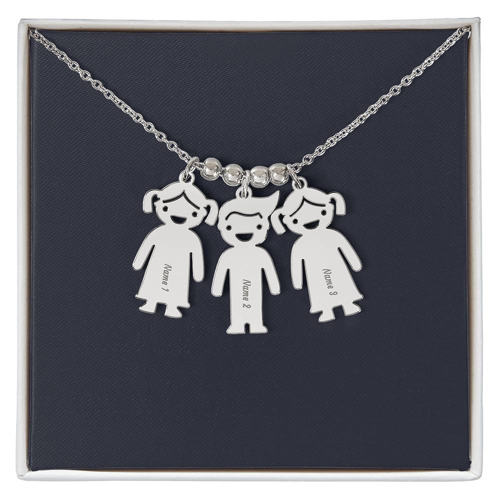 Kids Charm Necklace, Boy Girl Personalized Charm Necklace