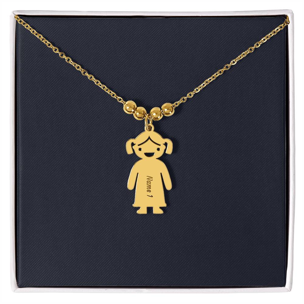 Kids Charm Necklace, Boy Girl Personalized Charm Necklace