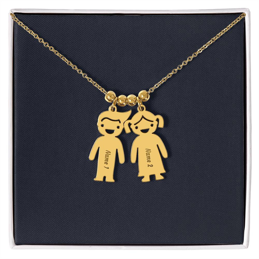 Kids Charm Necklace, Boy Girl Personalized Charm Necklace