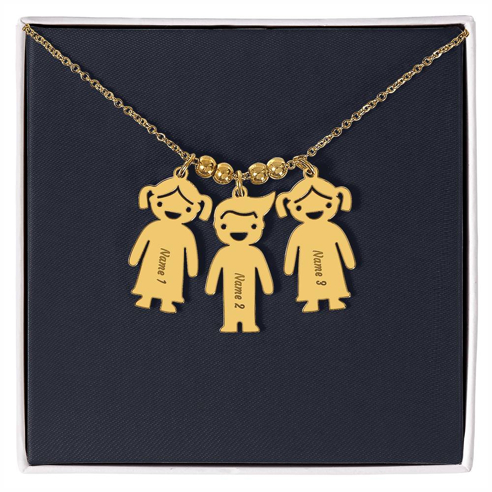Kids Charm Necklace, Boy Girl Personalized Charm Necklace