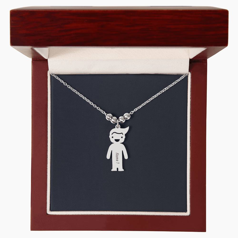 Kids Charm Necklace, Boy Girl Personalized Charm Necklace