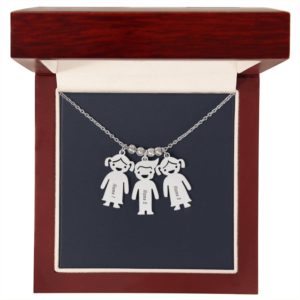 Kids Charm Necklace, Boy Girl Personalized Charm Necklace