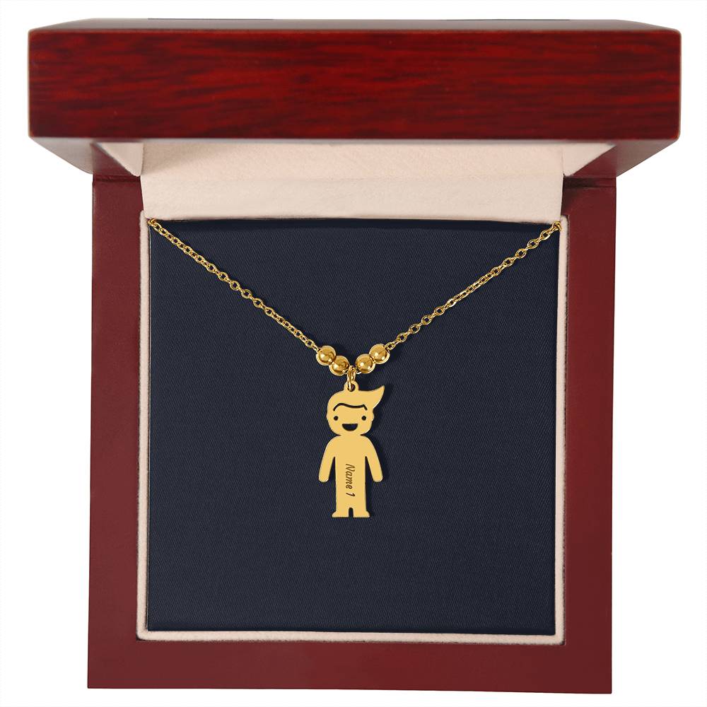 Kids Charm Necklace, Boy Girl Personalized Charm Necklace