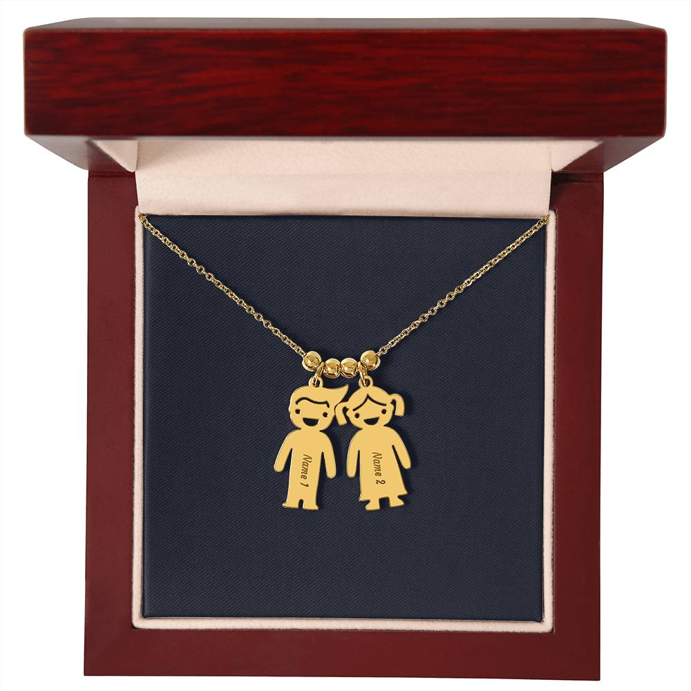 Kids Charm Necklace, Boy Girl Personalized Charm Necklace