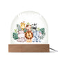 Custom Name & Date Animal Acrylic Night Light