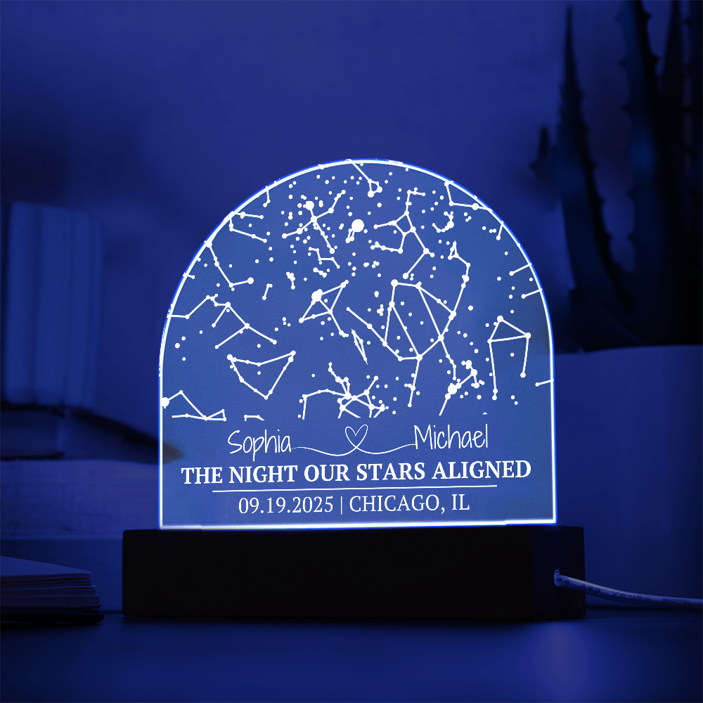 The Night Our Stars Aligned Acrylic Dome