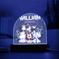 Custom Name & Date Animal Acrylic Night Light