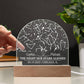 The Night Our Stars Aligned Acrylic Dome