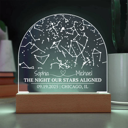 The Night Our Stars Aligned Acrylic Dome