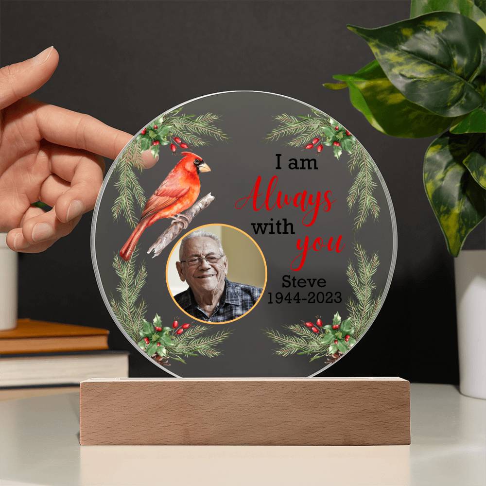 Circle Acrylic Memorial Plaque